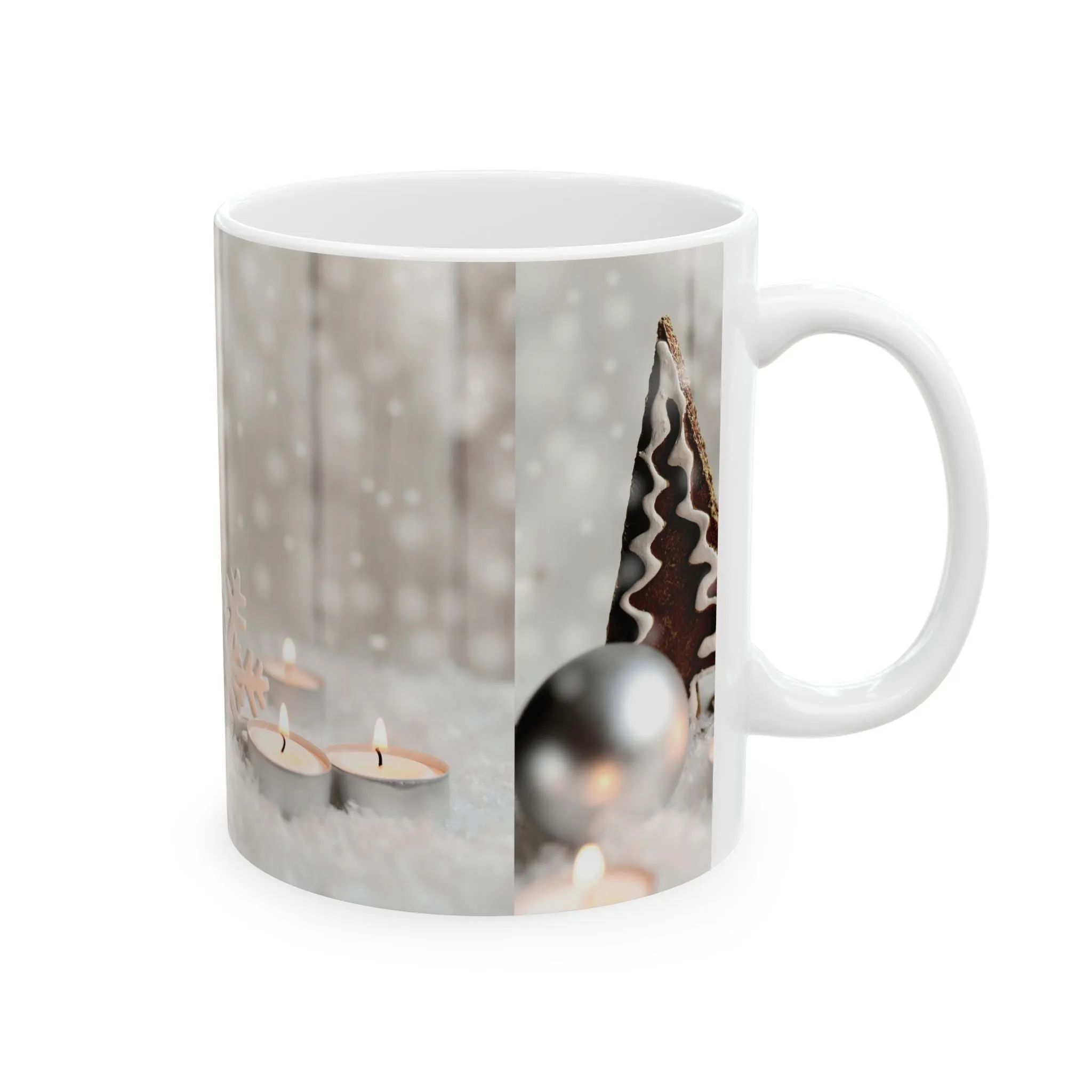 Princess Grace Winter Wonderland Ceramic Mug - Cozy Holiday Drinkware (11oz, 15oz)