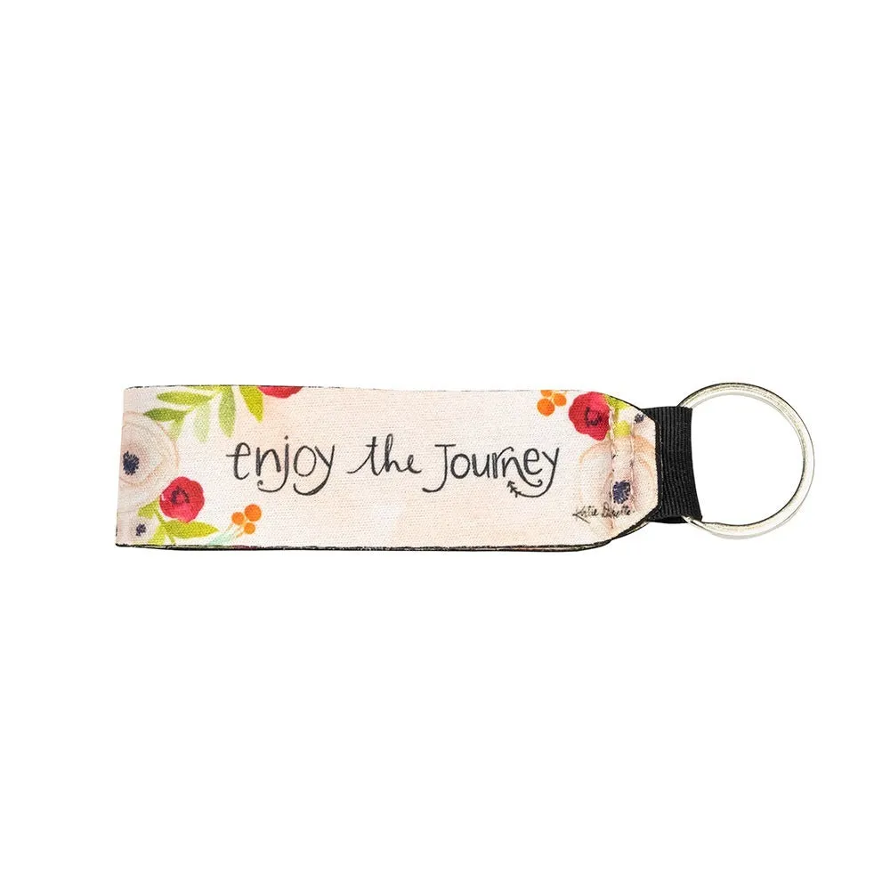 "Enjoy the Journey" Wristlet Keychain