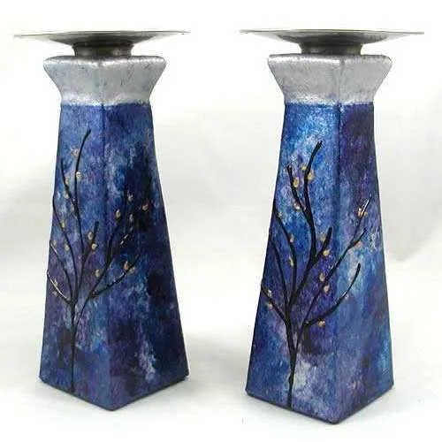 Sand and Water Art Majestic Candlesticks