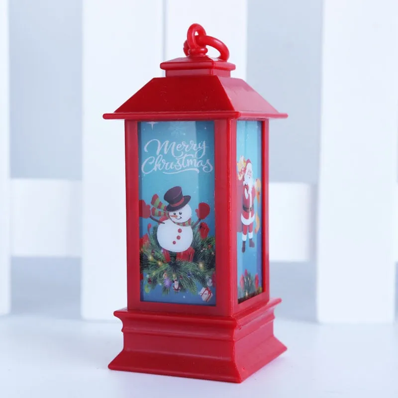 Santa Claus Snowman Lantern Light Merry Christmas Decor For Home Christmas Tree Ornament Xmas Gifts Navidad New Year