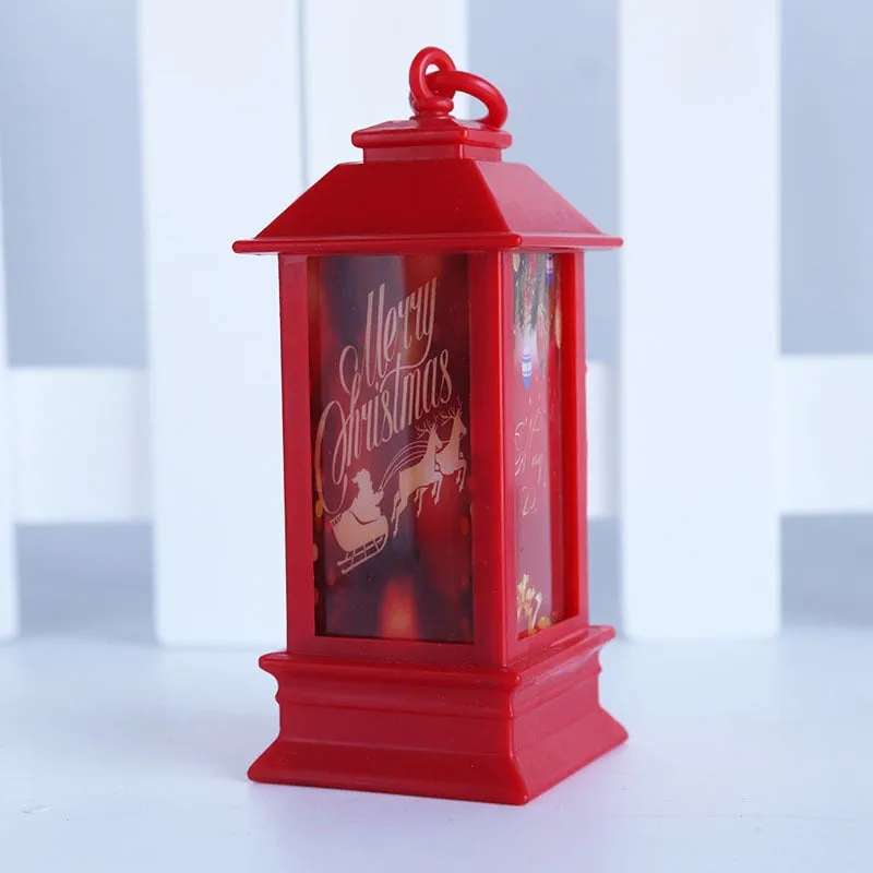 Santa Claus Snowman Lantern Light Merry Christmas Decor For Home Christmas Tree Ornament Xmas Gifts Navidad New Year