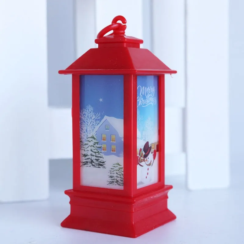 Santa Claus Snowman Lantern Light Merry Christmas Decor For Home Christmas Tree Ornament Xmas Gifts Navidad New Year