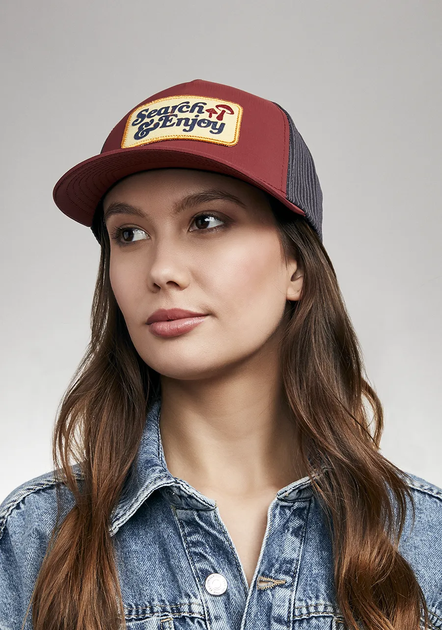 Searchin Trucker - Burgundy / Gray