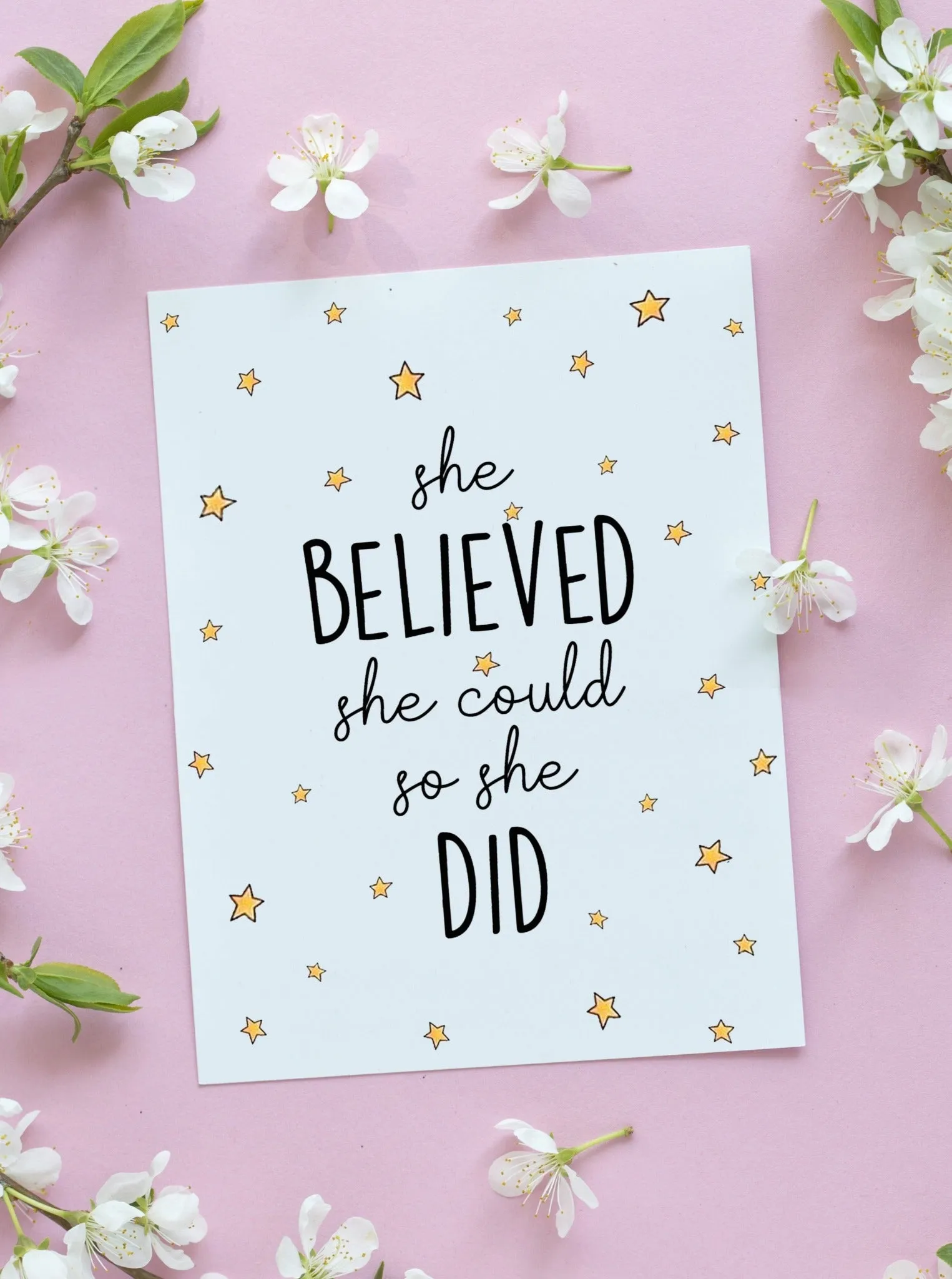 She Believed She Could So She Did Graduation Card