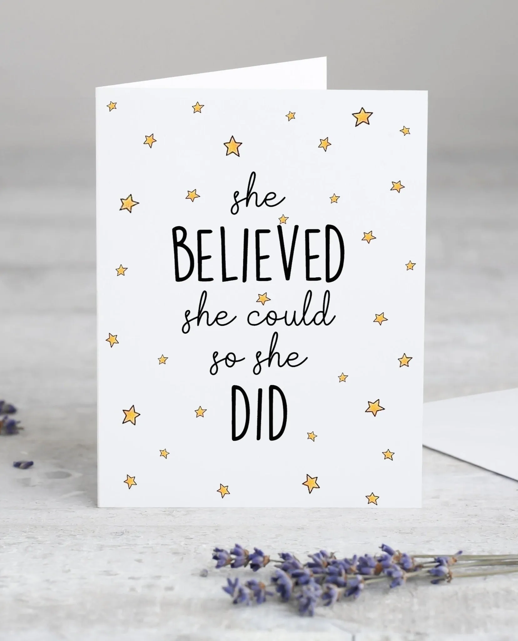 She Believed She Could So She Did Graduation Card