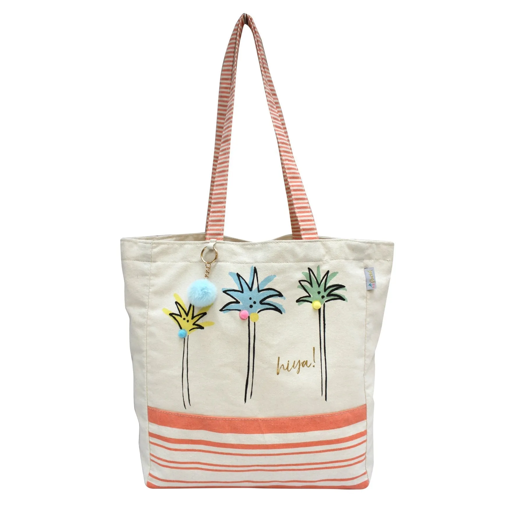 Sherbet Palm Tree Tote Bag