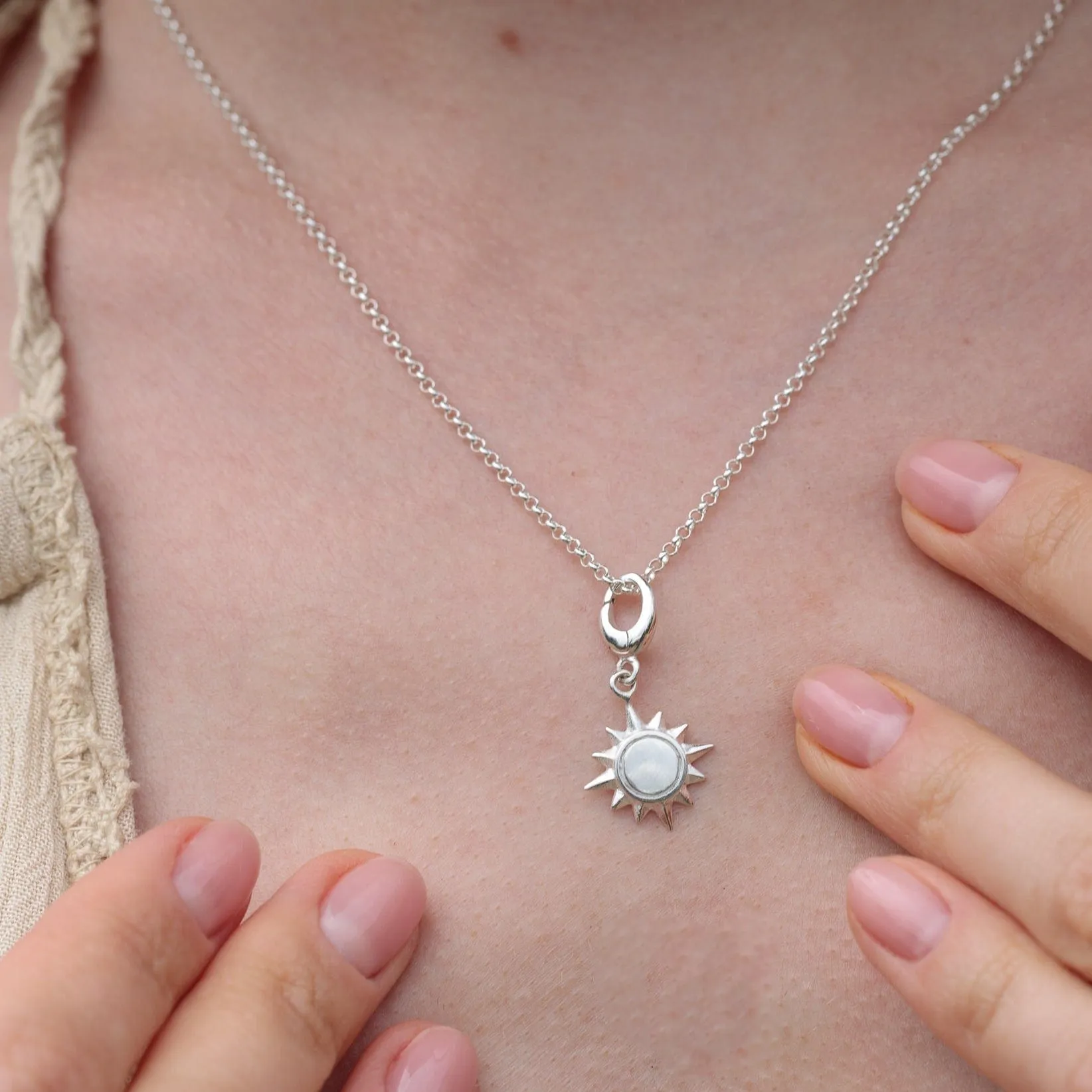 Silver Sunshine Necklace