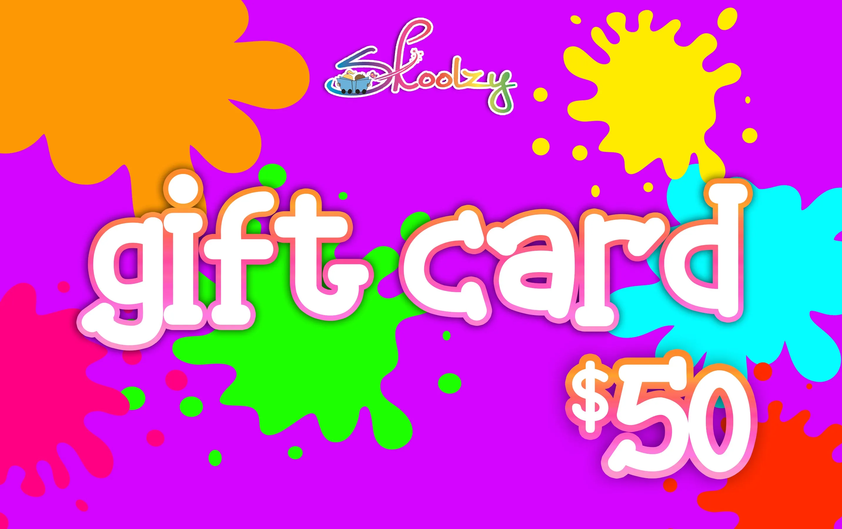 Skoolzy $50 Gift Card - Best for Educational Gifts