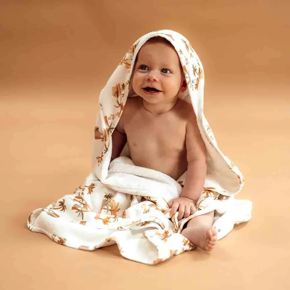 Snuggle Hunny Organic Hooded Baby Towel - Palm Spring