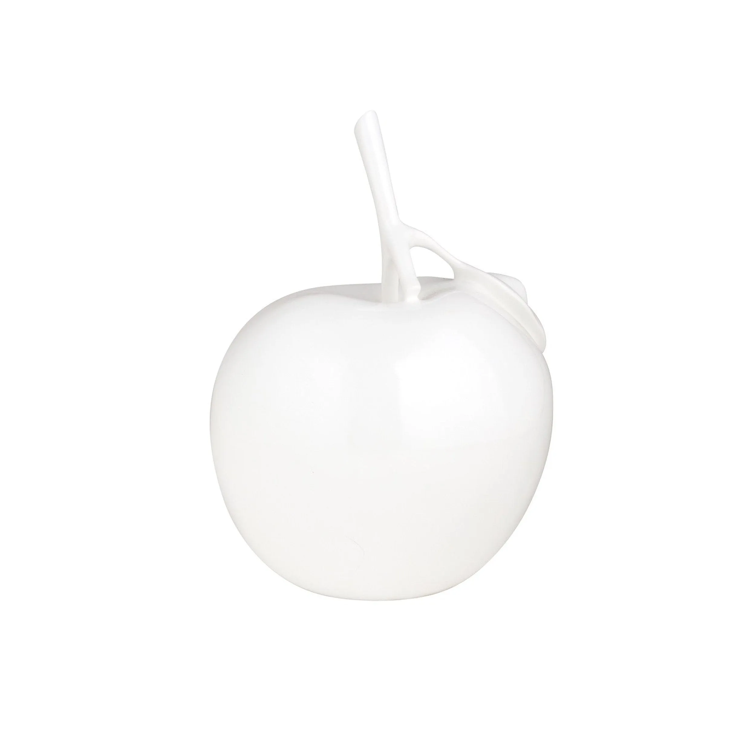 Solid Color Apple Sculpture // White