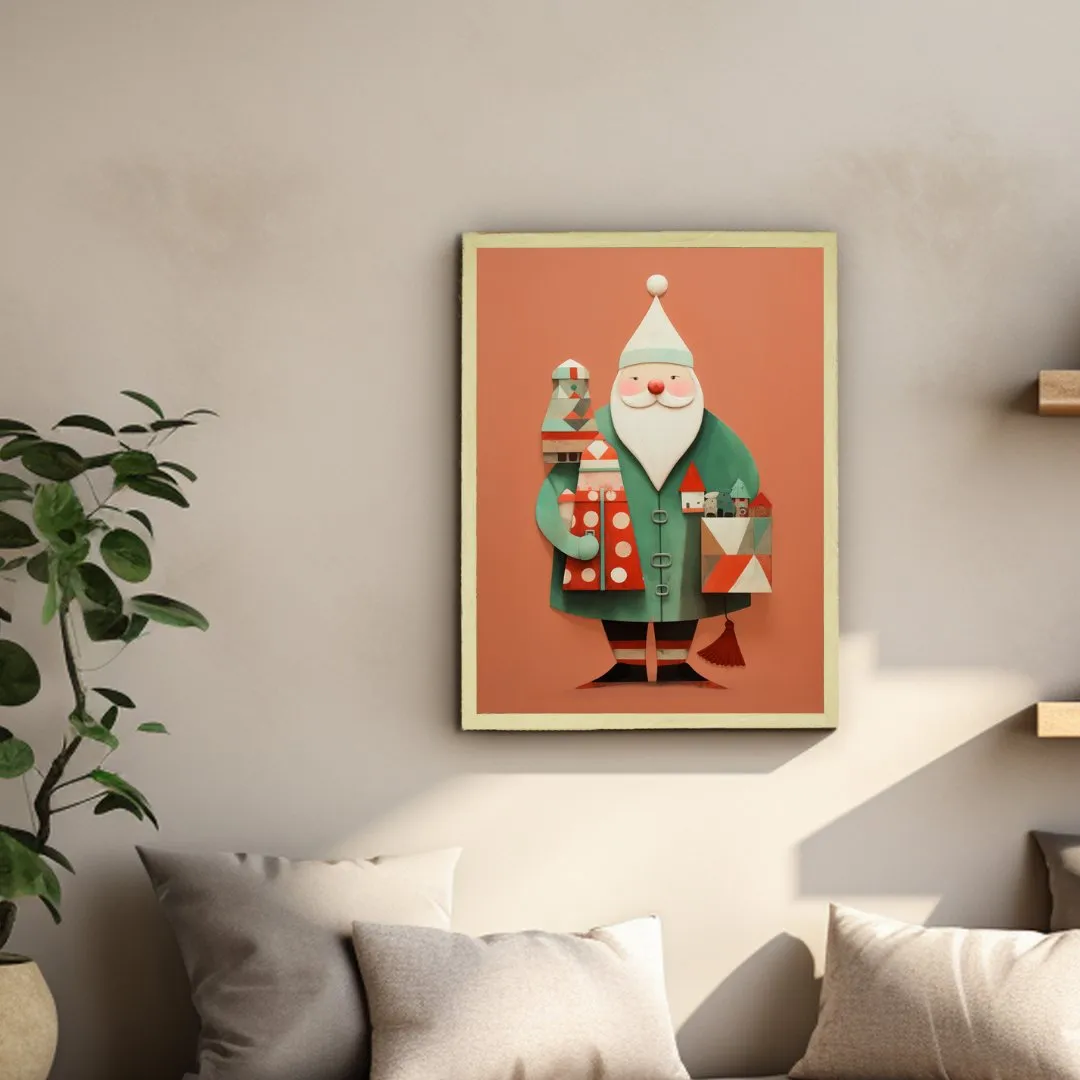 Sowpeace Santa: Premium Gifting Hope Canvas Prints – Handcrafted Indian-Inspired Art for Stylish Holiday Home Decor