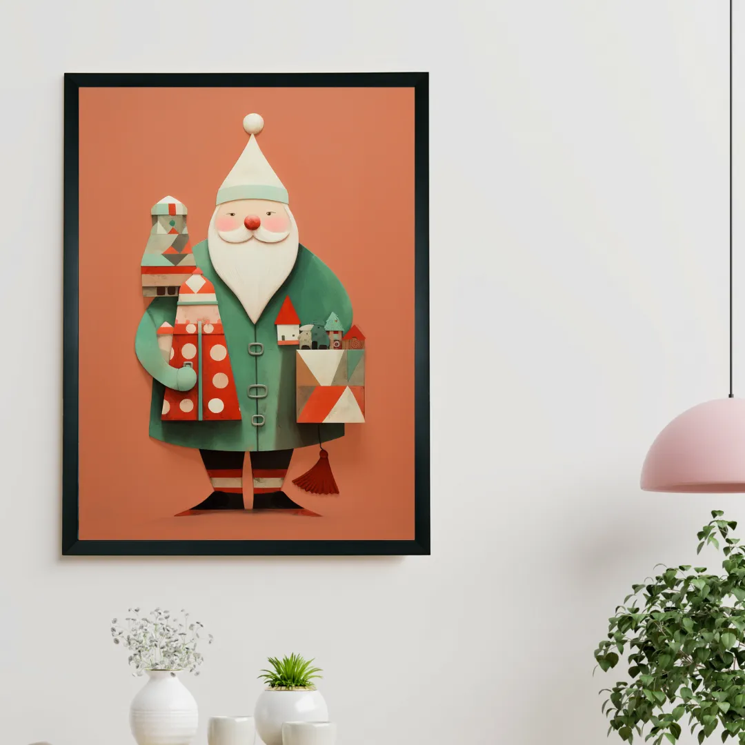 Sowpeace Santa: Premium Gifting Hope Canvas Prints – Handcrafted Indian-Inspired Art for Stylish Holiday Home Decor