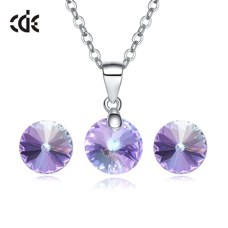 The amethyst rounded crystal set