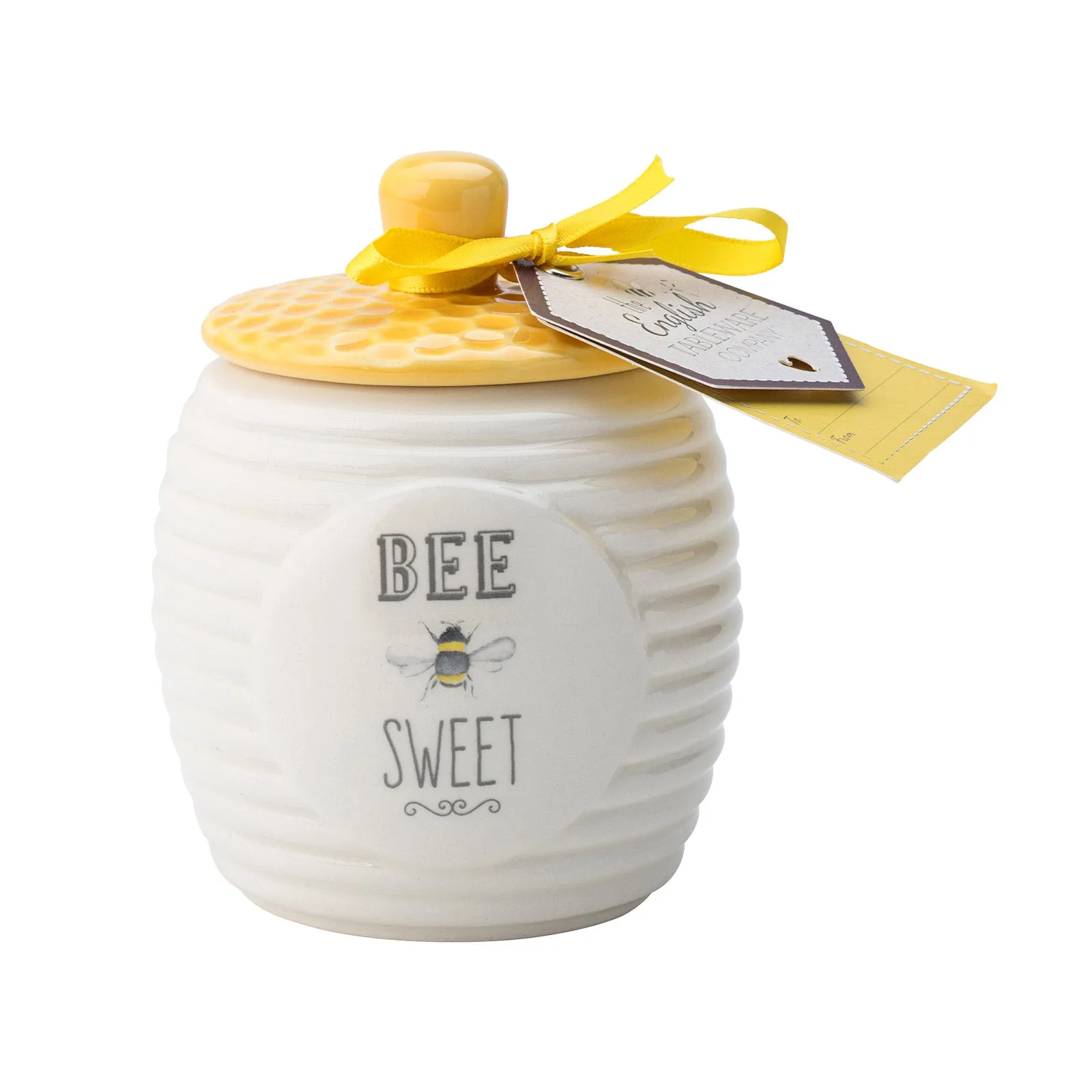 The English Tableware Company Bee Happy Sugar Pot - White