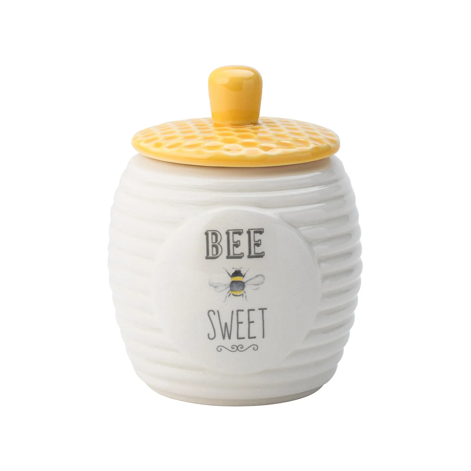 The English Tableware Company Bee Happy Sugar Pot - White