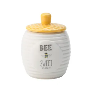 The English Tableware Company Bee Happy Sugar Pot - White