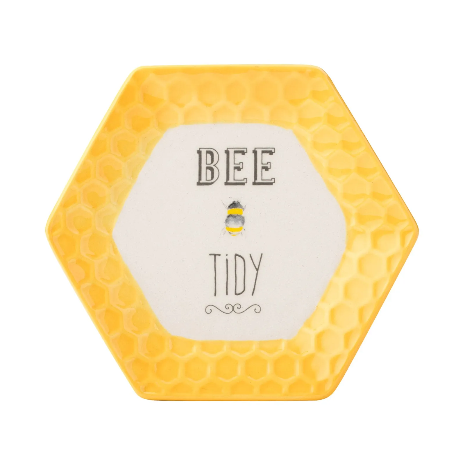 The English Tableware Company Bee Happy Teabag Tidy - Yellow