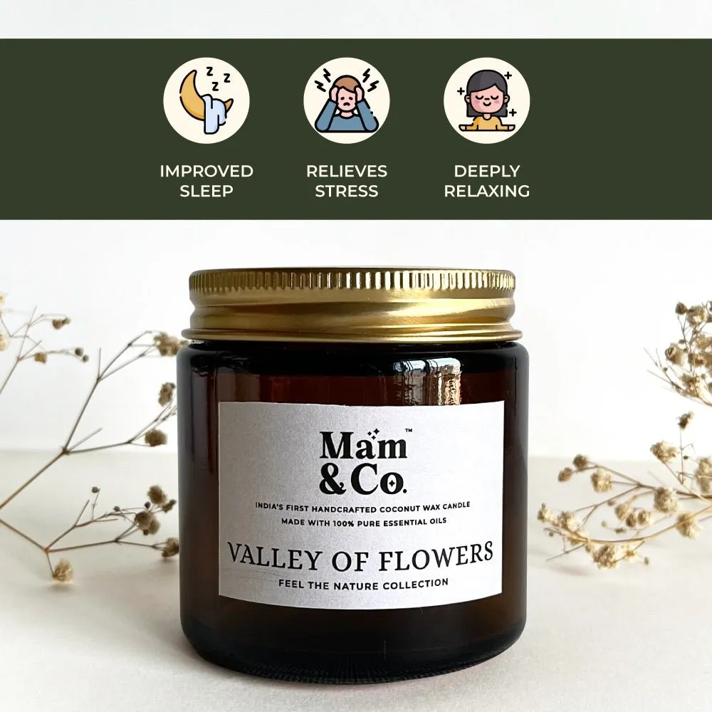 Valley of Flowers- 100% Coconut Wax Botanical Candle