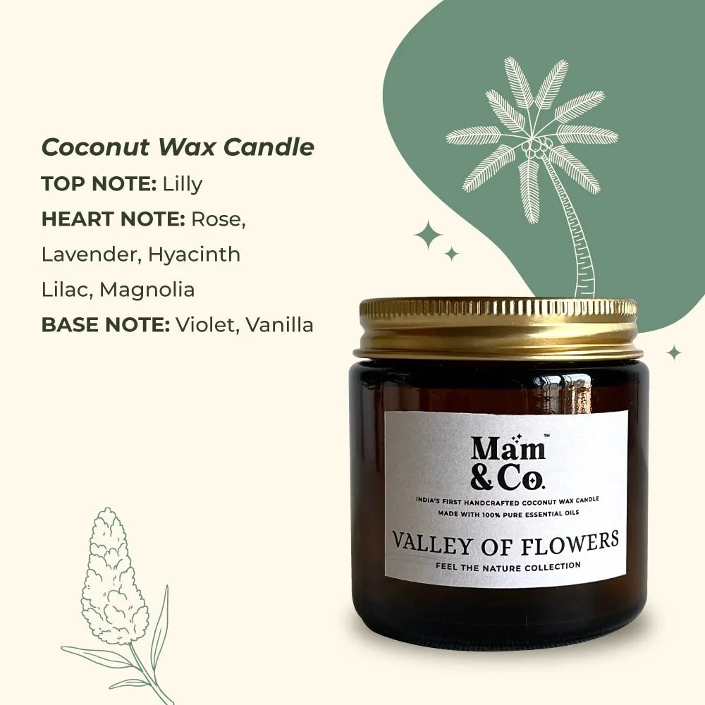 Valley of Flowers- 100% Coconut Wax Botanical Candle