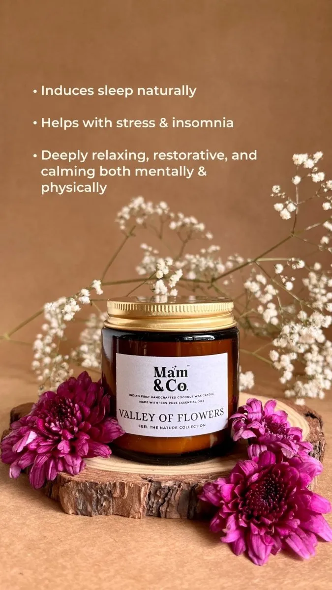 Valley of Flowers- 100% Coconut Wax Botanical Candle