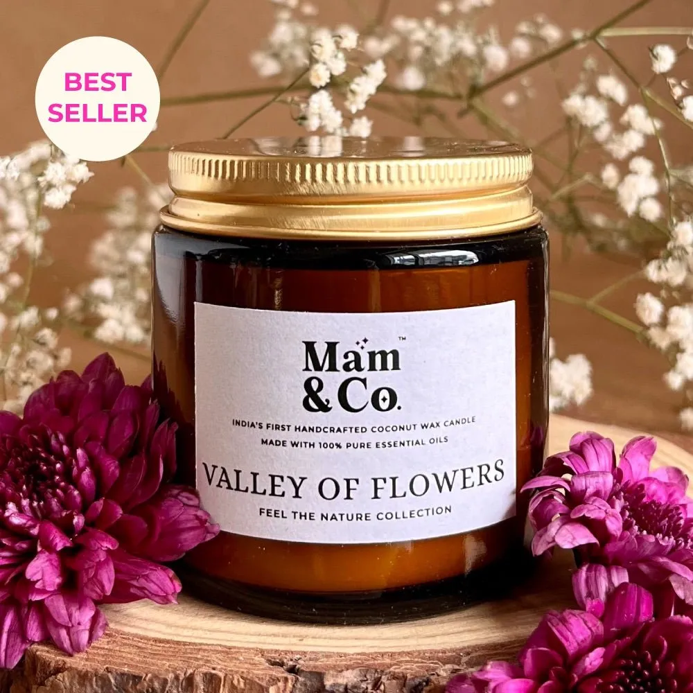 Valley of Flowers- 100% Coconut Wax Botanical Candle