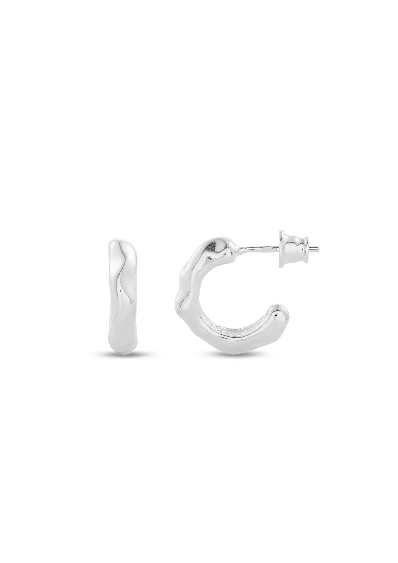 Vertex Hoops Mini Silver