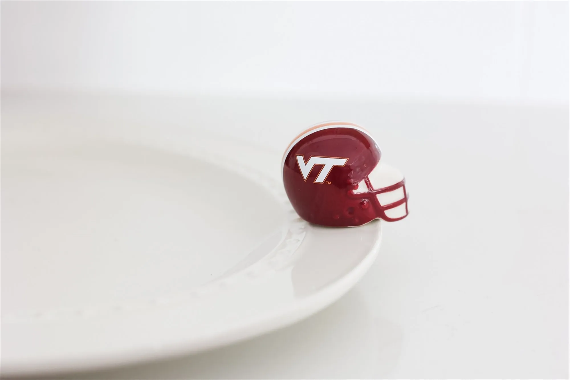 Virginia Tech Helmet Mini by Nora Fleming