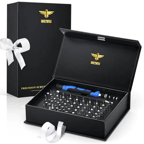 WEARXI Gifts for Men 60 in 1 Precision Screwdriver Set, Mens Gifts for Dad, Birthday Gifts for Him, Gadgets for Men, Secret Santa Gifts for Men, Christmas Gifts for Him, Stocking Fillers for Men